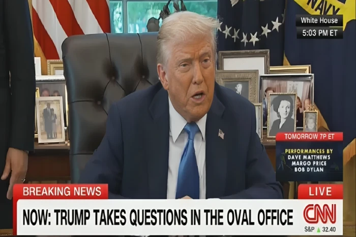 بالفيديو.. ترامب يدعو القنوات أن تظهر الصدق والنزاهة .. ومراسل صحفي يرد : من الذي يحدد ذلك؟