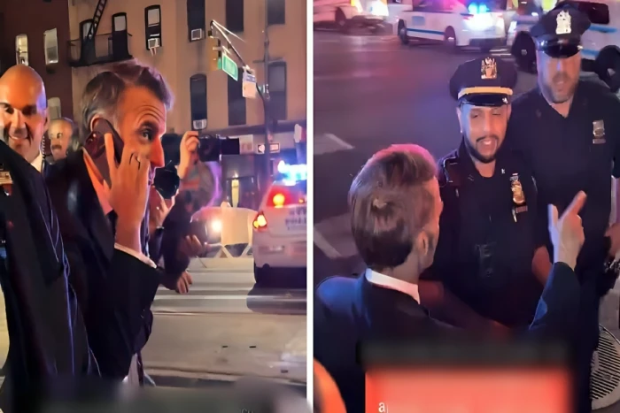 بالفيديو.. الشرطة الأمريكية توقف ماكرون في أحد شوارع نيويورك.. والرئيس الفرنسي يتصل بترامب