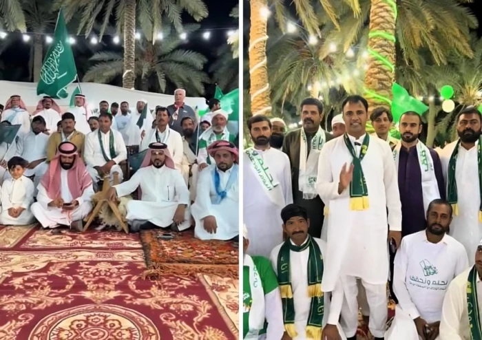 « مقيم منذ 25 عامًا».. بالفيديو.. باكستاني يحتفل باليوم الوطني بذبح 3 ذبائح كل عام