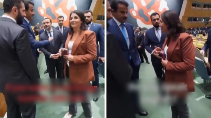 "غمز بعينه للشرع".. بالفيديو: ردة فعل وزير الخارجية السوري تجاه مراسلة إيزيدية أرسلتها "قسد" للقاء الرئيس السوري