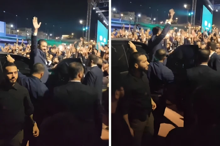 بعد عودته من أمريكا.. بالفيديو.. استقبال حافل للرئيس السوري أحمد الشرع في إدلب