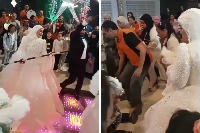 فيديو.. لحظة سقوط العريس المصري على الأرض ووفاته أثناء حفل زفافه في أسوان