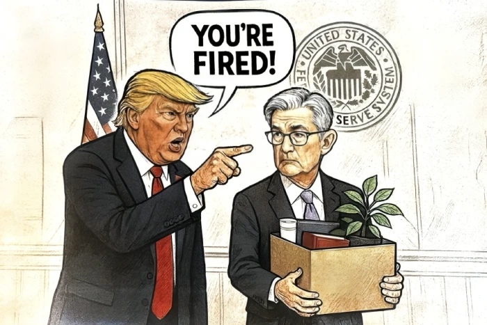 ترامب ينشر صورة لرئيس الفدرالي  جيروم باول.. ويعلق : "انت مطرود"