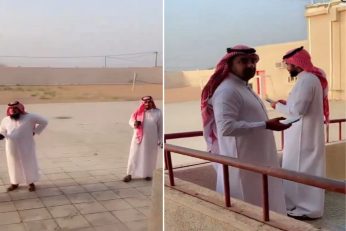 بالفيديو : معلمون يوثقون لحظة تعطل تطبيق "حضوري" عند وصولهم إلى المدرسة