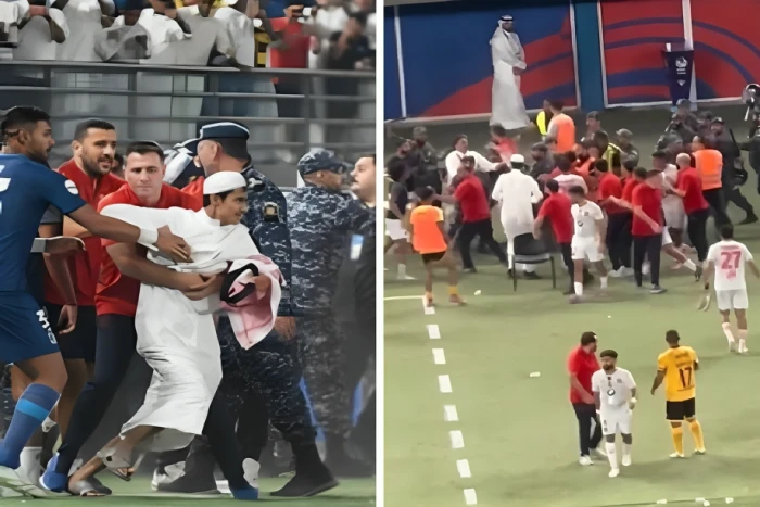 من بينهم رئيسا الناديين الشيخ فهد طلال الفهد وخالد الغانم.. وزارة الداخلية الكويتية تعلن ضبط 12 متورطًا في أحداث الشغب بمباراة الكويت والقادسية-فيديو