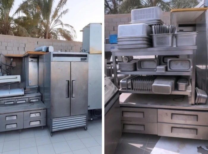 بعد إعلان إفلاسها.. بالصور:  مزاد علني لبيع معدات مطاعم "هامبرغيني"