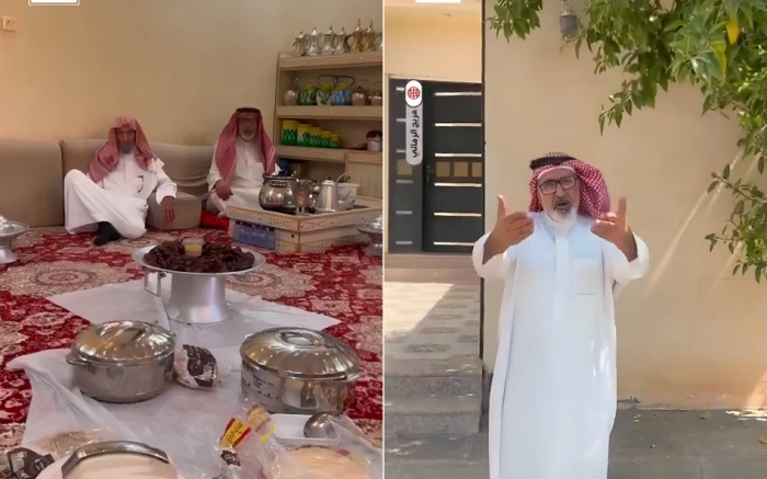بالفيديو: مواطن في حائل لا يسمع ولا يتكلم ويستقبل جيرانه وضيوفه في منزله يومياً بالطعام والقهوة