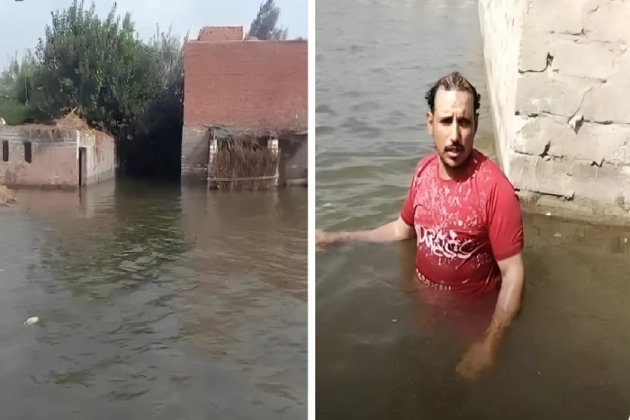 بالفيديو والصور.. غرق قرية مصرية بعد ارتفاع منسوب نهر النيل بسبب سد النهضة الأثيوبي
