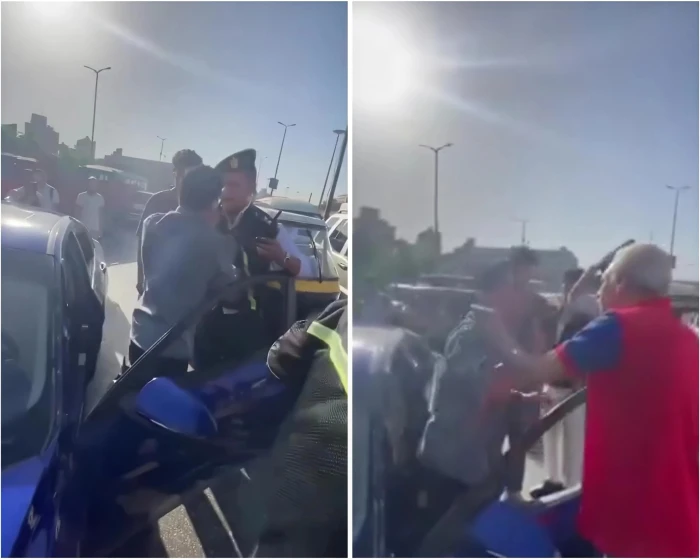 مصر.. القبض على سائق في حالة غير طبيعية بعد اصطدامه بـ5 سيارات و4 أعمدة كهربائية- فيديو