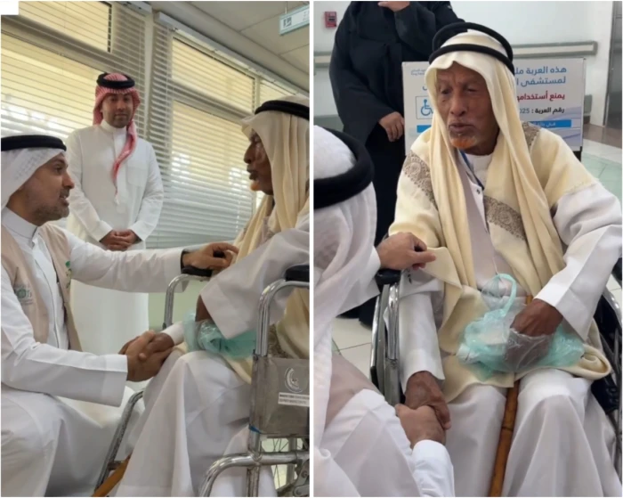 بالفيديو.. وزير الصحة يلتقي بمدير مستشفى سابق عاصر الملك عبد العزيز.. وهذا ما قاله عن التطور في العمليات