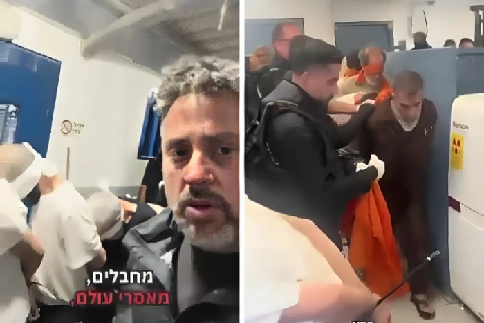 بالفيديو.. إهانة الأسرى الفلسطينيين والتنكيل بهم أثناء التحضيرات للإفراج عنهم ضمن صفقة التبادل المرتقبة