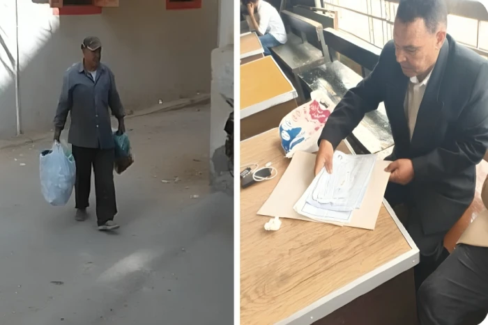 بالصور .. عامل نظافة مصري حاصل على الماجستير يترشح إلى مجلس النواب