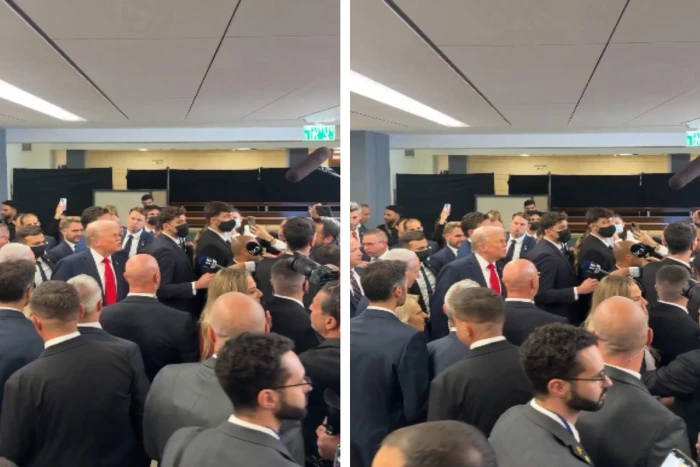 فور وصوله للكنيست.. بالفيديو: ترامب للصحفيين: نعم.. الحرب انتهت رسميًا