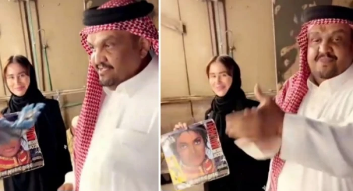 بالفيديو.. شلقم يرقص مع سائحة روسية على موسيقى "جست بيرت" لـ"مايكل جاكسون" داخل سوق الزل بالرياض