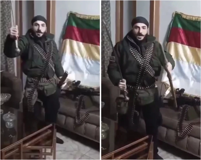 سوريا : القبض على أحد عناصر ميليشا "حكمت الهجري" ظهر في مقطع فيديو سابق يلوح بالسيف