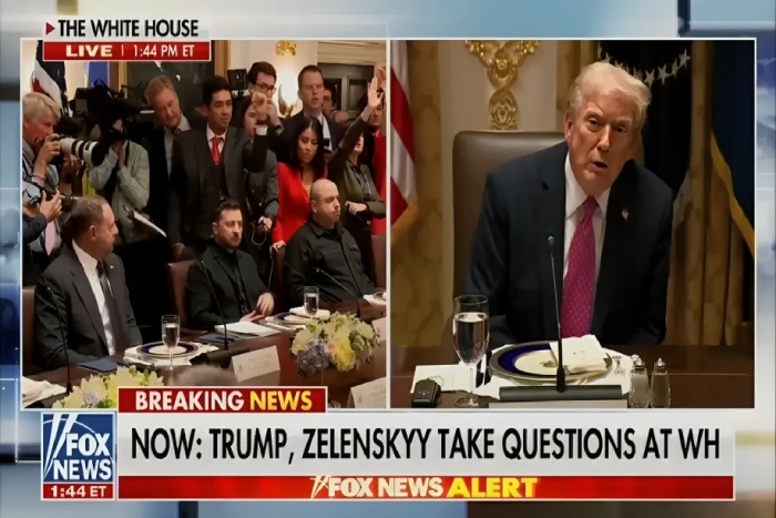 خلال اجتماع في البيت الأبيض.. بالفيديو: زيلينسكي يكشف الفرق بين "ترامب" و "بايدن"