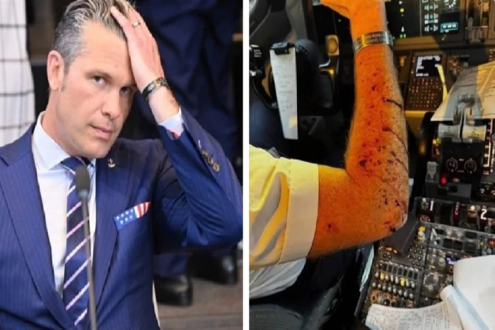 بالصور: سبب الهبوط الاضطراري لطائرة وزير الحرب الأمريكي على ارتفاع 11 ألف قدم.. جسم مجهول اخترق قمرة القيادة وأصاب قائدها بجروح