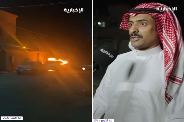 بالفيديو.. مواطن يروي تفاصيل إبعاده سيارة مشتعلة عن منازل جيرانه في القصيم