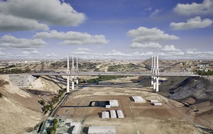 بالصور.. آخر تطورات الأعمال في مشروع تطوير الجسر المعلق بالرياض