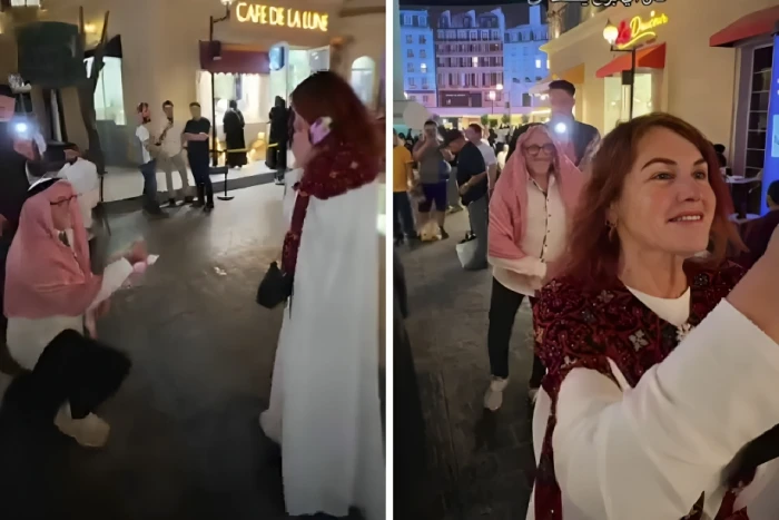 بالفيديو.. مسن بلجيكي يعيد مشهد خطبته لزوجته أمام برج إيفل في الرياض..  وتركي آل الشيخ يعلق