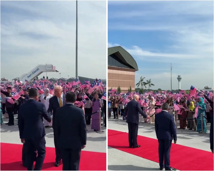 بالفيديو: لحظة مغادرة ترامب لماليزيا .. والكشف عن وجهته الجديدة