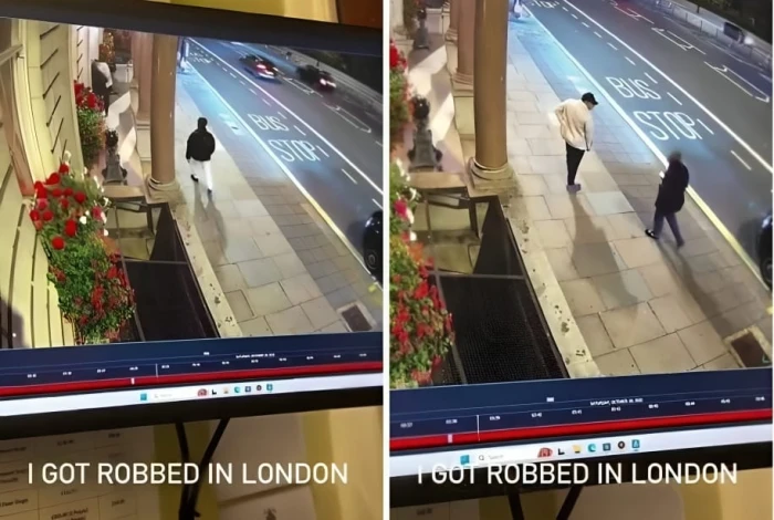 بالفيديو.. لحظة تعرض سائح خليجي في لندن للسلب بالقوة بعد نزوله من سيارة أجرة