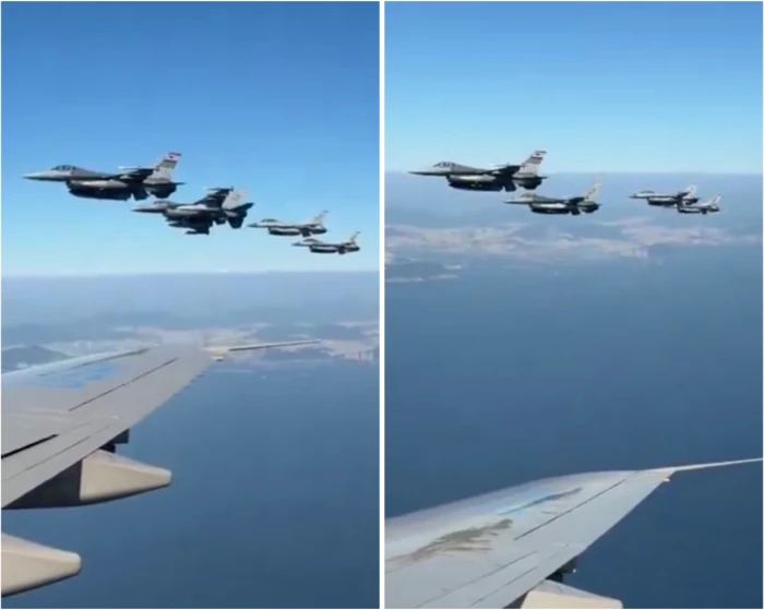 بالفيديو.. مقاتلات F-16 تستقبل طائرة "ترامب" أثناء دخولها أجواء كوريا الجنوبية