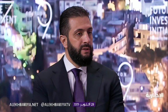 بالفيديو.. الرئيس السوري أحمد الشرع: بدعم ولي العهد  استطاعت سوريا أن تعود إلى موقعها الإقليمي خلال 10 أشهر