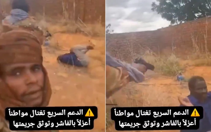 بالفيديو.. لحظة إعدام "الدعم السريع" لمواطن سوداني بإطلاق النار عليه من المسافة صفر !