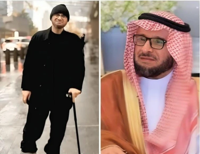 أول تعليق من الأمير «خالد بن عبد الله» على تداول صورة له في نيويورك بعكاز وجبيرة في قدمه