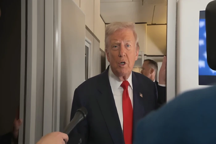 بالفيديو.. مراسل ل " ترامب": هل ستُجرون تجارب نووية تحت الأرض؟.. والرئيس الأمريكي يجيب