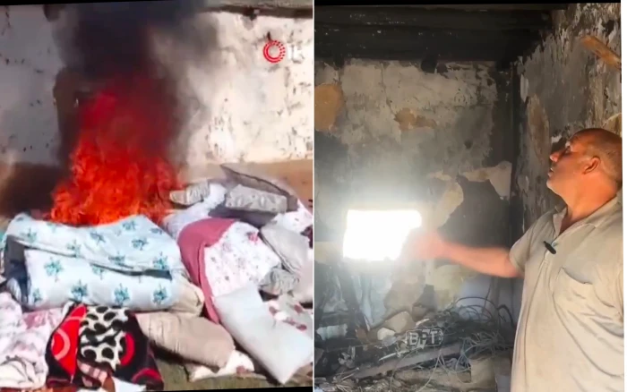 سكان الحي قاموا بتشغيل القرآن.. بالفيديو: حرائق مستمرة تلازم عائلة تركية أينما ذهبت وتلتهم أغراضهم !