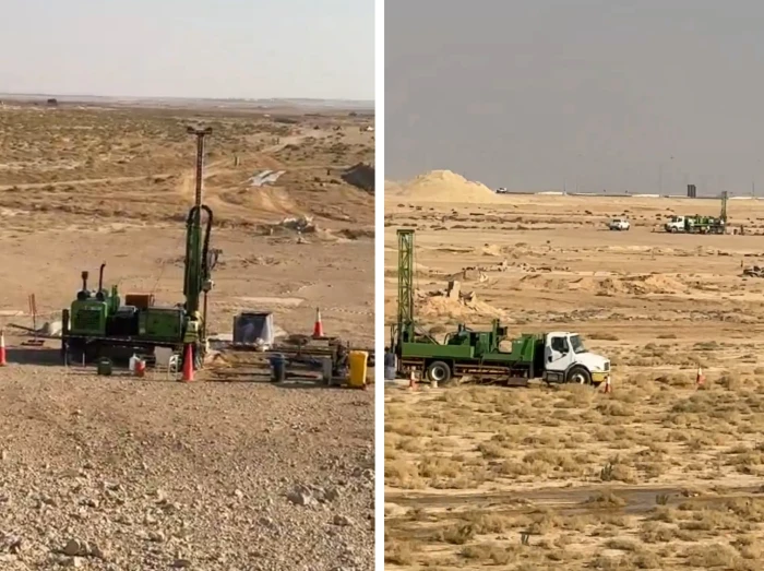 فيديو متداول لبدء أعمال فحص التربة جنوب حي الخير بالرياض استعداداً لمشروع شركة هيوماين للذكاء الاصطناعي