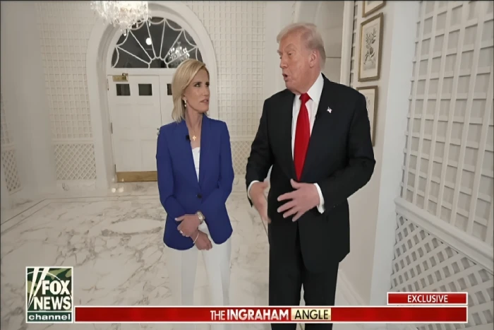 بالفيديو... مذيعة لترامب : هل تعتقد أن أحد أبنائك قد يصبح يومًا ما رئيسًا للولايات المتحدة؟.. الرئيس الأمريكي يجيب