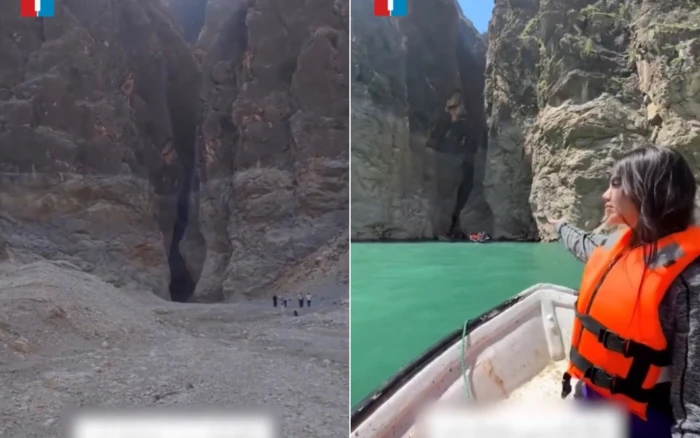 تحوّل إلى أرضٍ جرداء.. فيديو صادم لجفاف مياه “مضيق قاسمي” في إيران بالكامل