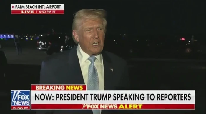 مراسل لترامب: "قلت إن فنزويلا تريد الحوار.. ماذا يعني ذلك؟".. بالفيديو: الرئيس الأمريكي يفاجئه بالرد