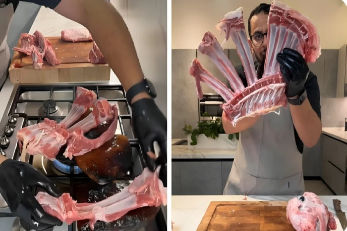 باستخدام قدر الضغط…بالفيديو.. الشيف بن قاسم يكشف عن طريقة جديدة لطهي مضبي اللحم في المنزل