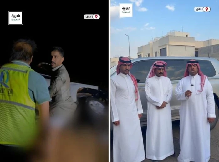 بالفيديو.. 3 مواطنين يروون تفاصيل إنقاذ «مهندسين صينيين» بعد انقلاب سيارتهم بسبب السيول في حائل