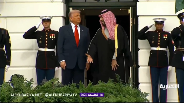 بالفيديو: حفاوة بالغة وترحيب كبير في البيت الأبيض لحظة وصول ⁧‫ولي العهد‬⁩ الأمير محمد بن سلمان
