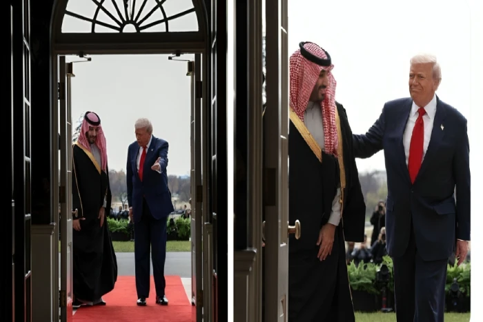 صور ترحيب ترامب بولي العهد في البيت الأبيض