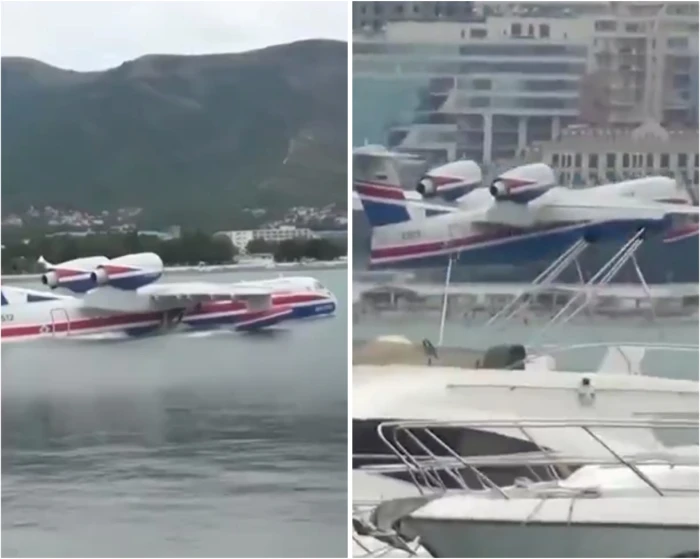 بالفيديو.. لحظة إقلاع طائرة من فوق سطح الماء