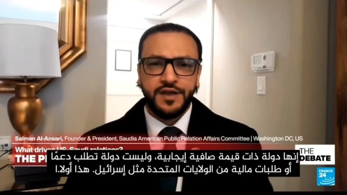 هل ستحصل السعودية على ما تحصل عليه إسرائيل من تقنيات التسليح؟.. بالفيديو: الأنصاري يجيب