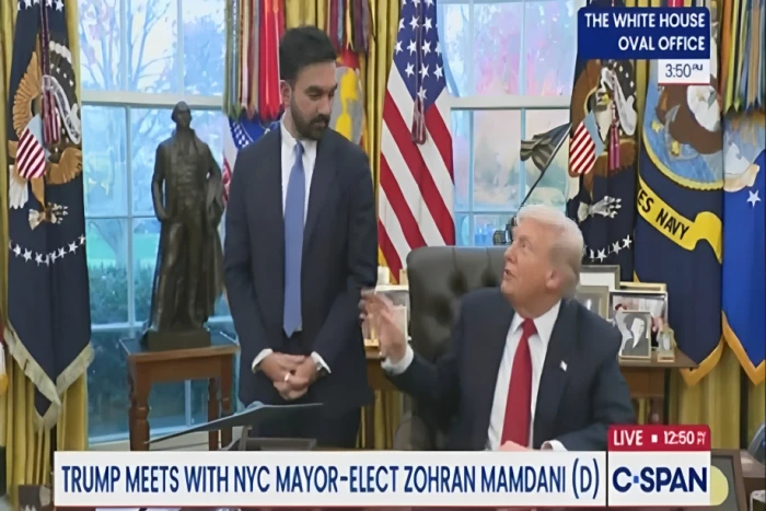 مراسلة لعمدة نيويورك: هل ما زلت تعتقد أن الرئيس ترامب “فاشي”؟.. شاهد: ردة فعل الرئيس الأمريكي  المفاجئة