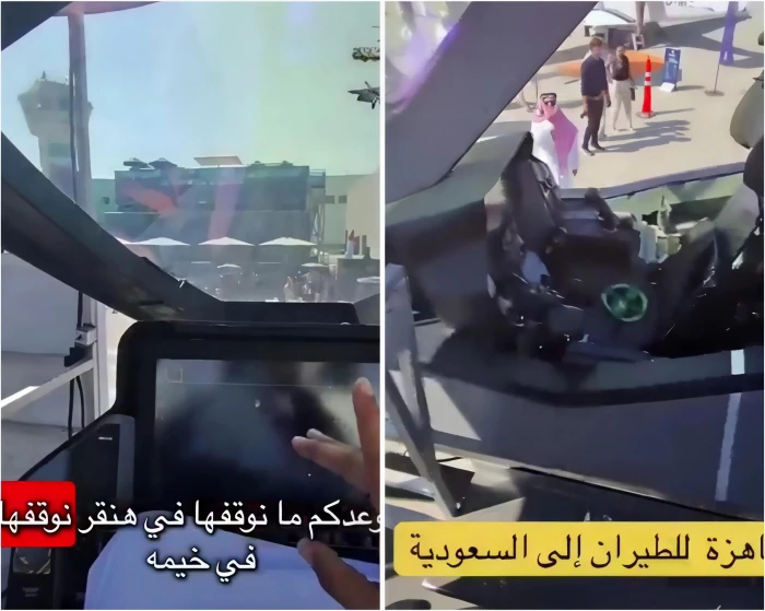 بالفيديو.. طيار سعودي يوثق فيديو من داخل المقاتلة f35 : "أصغر طيار عندنا يلعب بيها لعب"