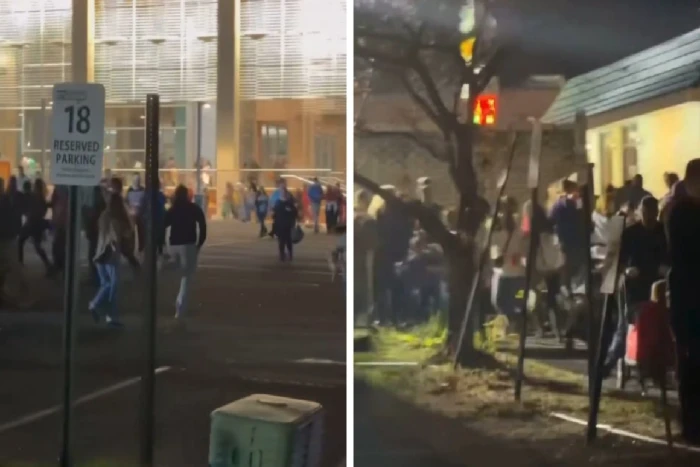 إطلاق نار ووقوع إصابات أثناء حفل إضاءة شجرة عيد الميلاد في ولاية نورث كارولينا بأمريكا  - فيديو