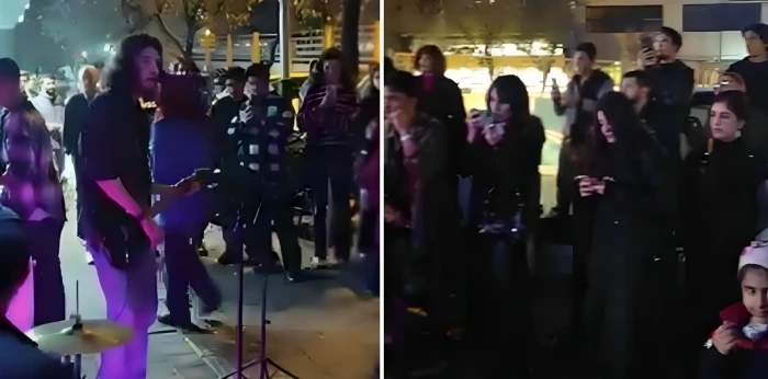 بالفيديو: إيرانيون يحيون شوارع طهران بعروض موسيقى الروك.. والمارة يتفاعلون معهم