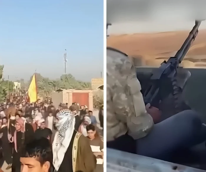 بالفيديو: عراقيون يشيّعون جثمان شيخ عشيرة بإطلاق نار كثيف من الأسلحة الرشاشة و”الآر بي جي"