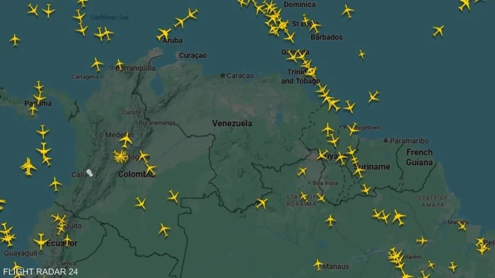 شركات الطيران العالمية تتجنب التحليق  فوق  أجواء فنزويلا.. والكشف عن السبب !