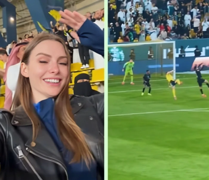 بهاتف مشجعة نصراوية: فيديو جديد لهدف "كريستيانو" في مرمى الخليج.. اللقطة الأسطورية التي هزّت مواقع التواصل