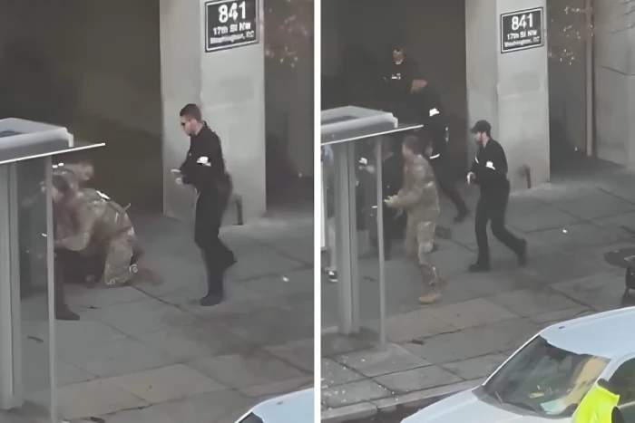 بالفيديو.. لحظة القبض على مطلق النار على أفراد الحرس الوطني الأمريكي قرب البيت الأبيض في واشنطن